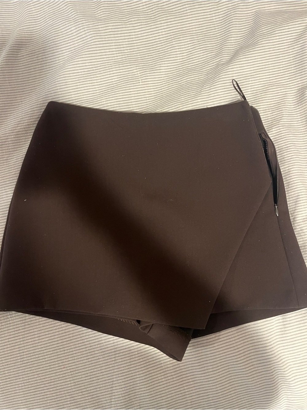 Zara Dark Brown Wrap Skort